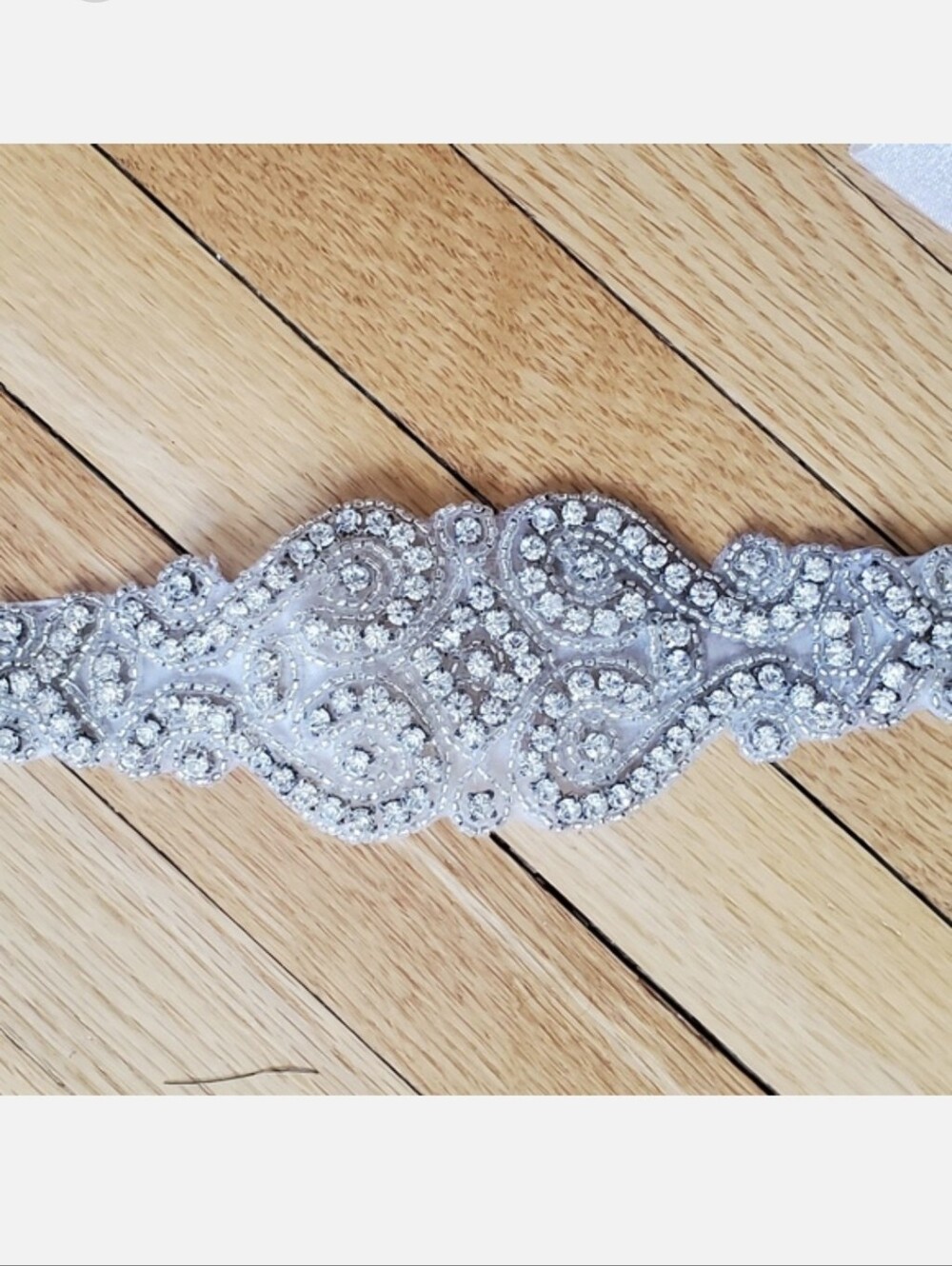 Crystal wedding sash or belt